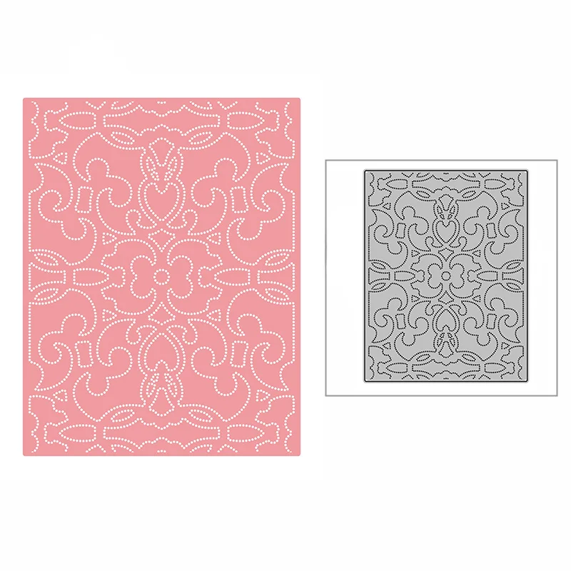 

Новинка пластина с волнистым узором в горошек 2021 металлические пресс-формы для скрапбукинга «сделай сам» и изготовления карт декоративное ...