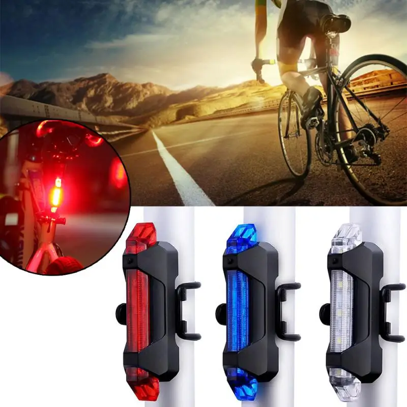 

Bike Light Waterproof Rear Tail Light LED USB Rechargeable Mountain Bike Cycling Light Taillamp Safety Warning Light luz trasera