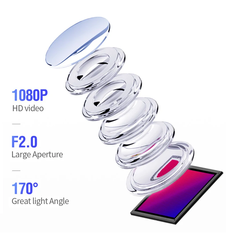 dashcam hidden hd 1080p dual lens loop recording car dvr night vision wifi mobile phone app interconnection driving recorder free global shipping