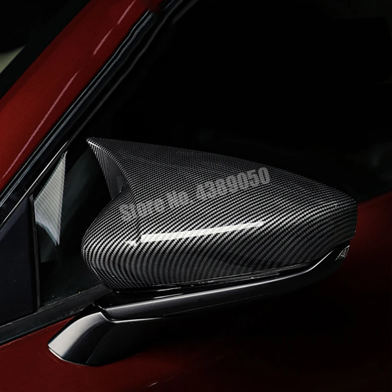 

ABS Carbon fibre For Mazda 3 2019 2020 Accessories Car rearview mirror cover frame Cover Trim Sticker Car Styling 2PCS