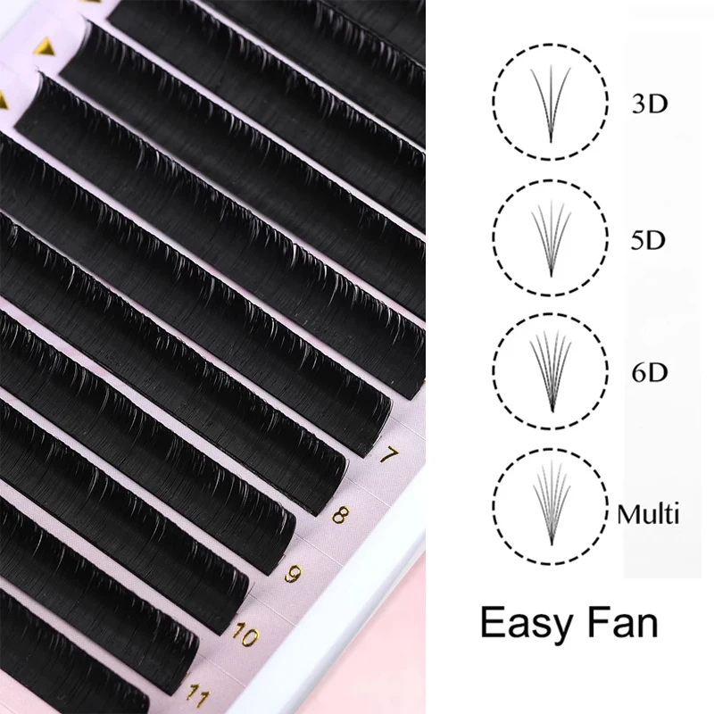 Ресницы Easy Fan для наращивания цветущие ресницы автоматические с быстрым веером