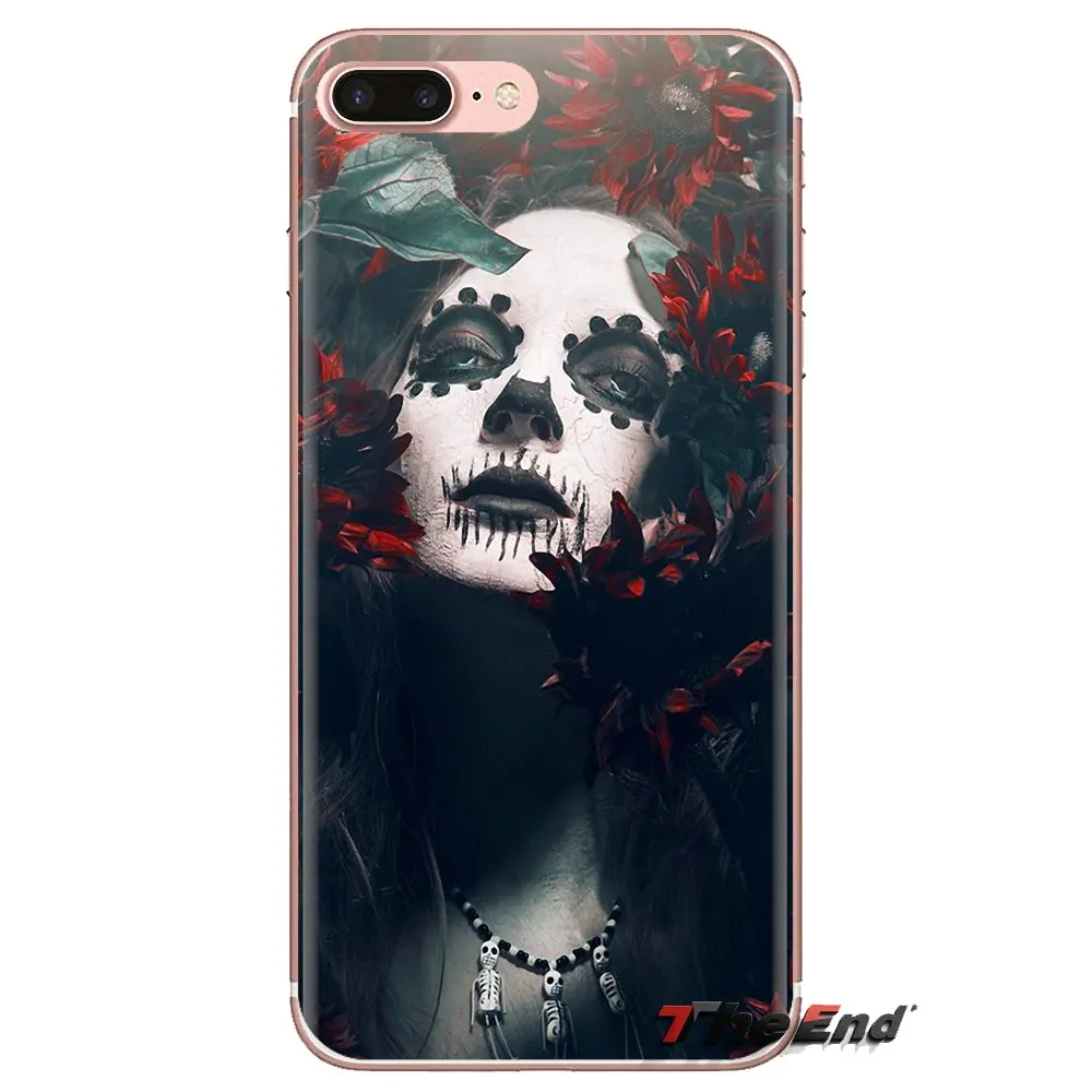 La Калавера de la Catrina Girl череп для htc один U11 U12 X9 M7 M8 A9 M9 M10 E9 Plus Desire 630 530 626 628 816 820 830