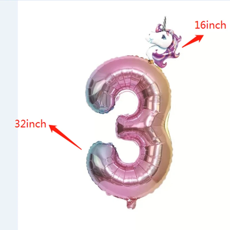 Украшения для дня рождения в виде единорога одноразовая посуда шары чашки