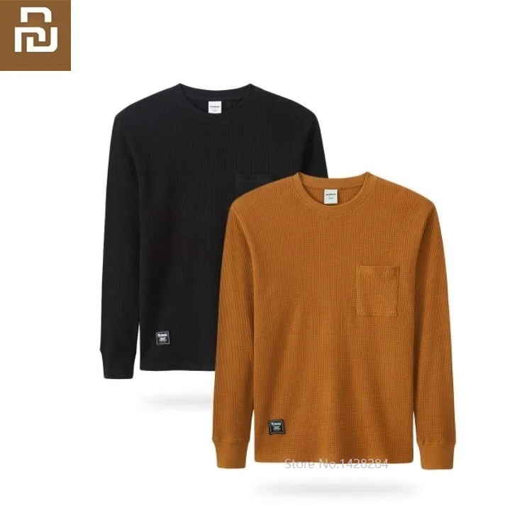 Мужская хлопковая футболка Youpin MITOWNLIFE простая повседневная Вязаная Мягкая