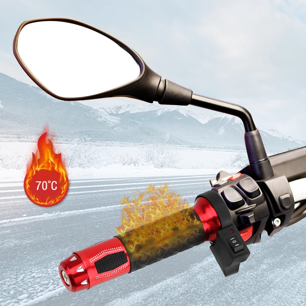 

Мотоциклетный руль 2 шт. модифицированный мотоциклетный руль 12 в ручки с электрическим подогревом 22 мм