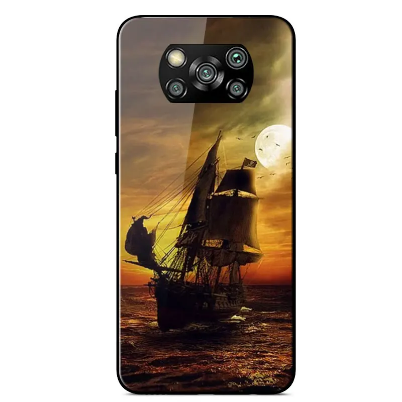 

Tempered Glass Case For Xiaomi Mi 9T 10T Pro Note 10 Lite Redmi Note 9s 5 6 7 8 9 Pro 8T 8A 9C POCO M3 X3 NFC Phone Cover Case