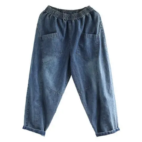 Новинка 2020 женские джинсы Свободные повседневные шаровары уличная одежда