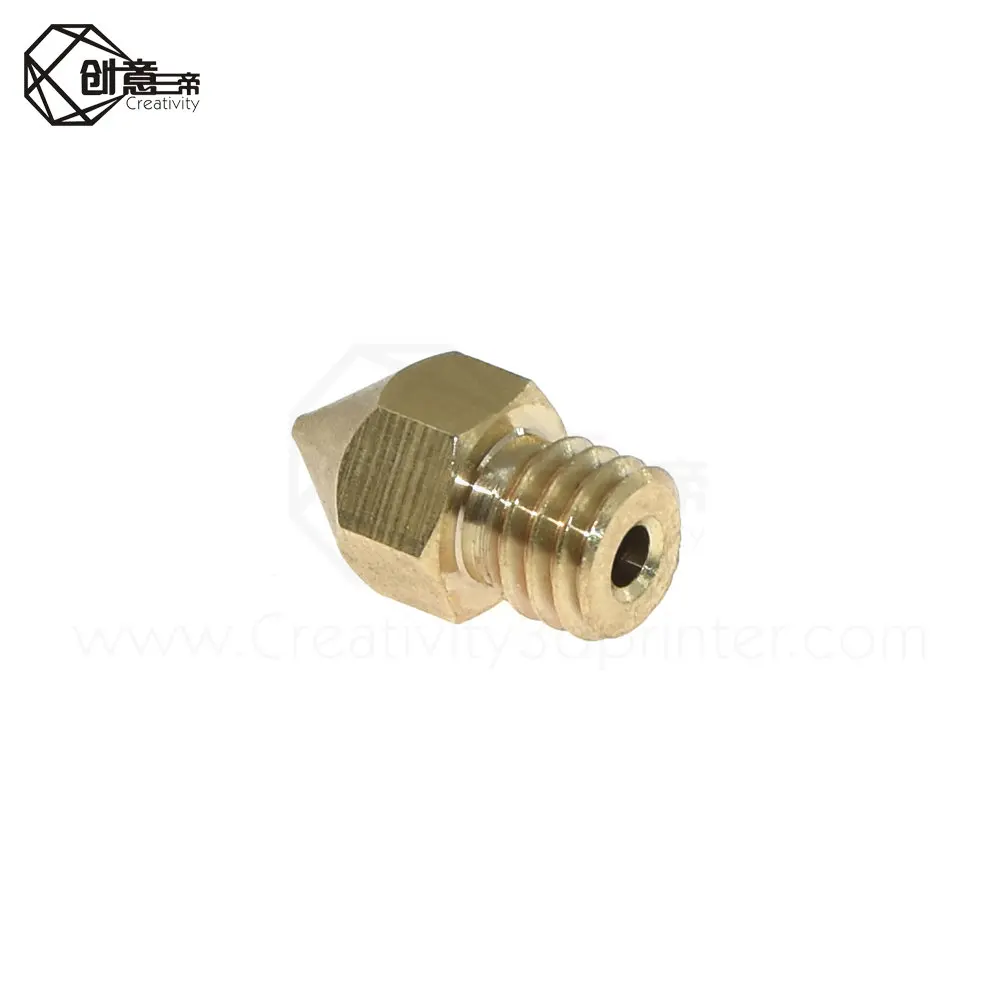 MK7 MK8 Nozzle 0.4mm 0.3mm 0.2mm 0.5mm Copper 3D Printers Parts Extruder Threaded 1.75mm 3.0mm Filament Head Brass Nozzles Part |