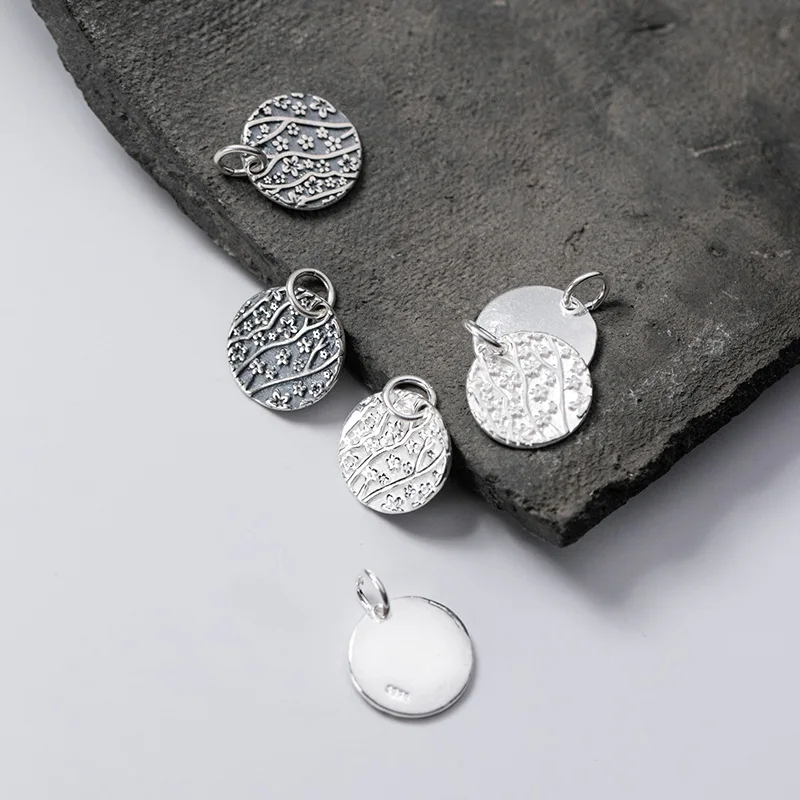 MEETSOFT модные подвески из стерлингового серебра с цветком сливы Специальные DIY