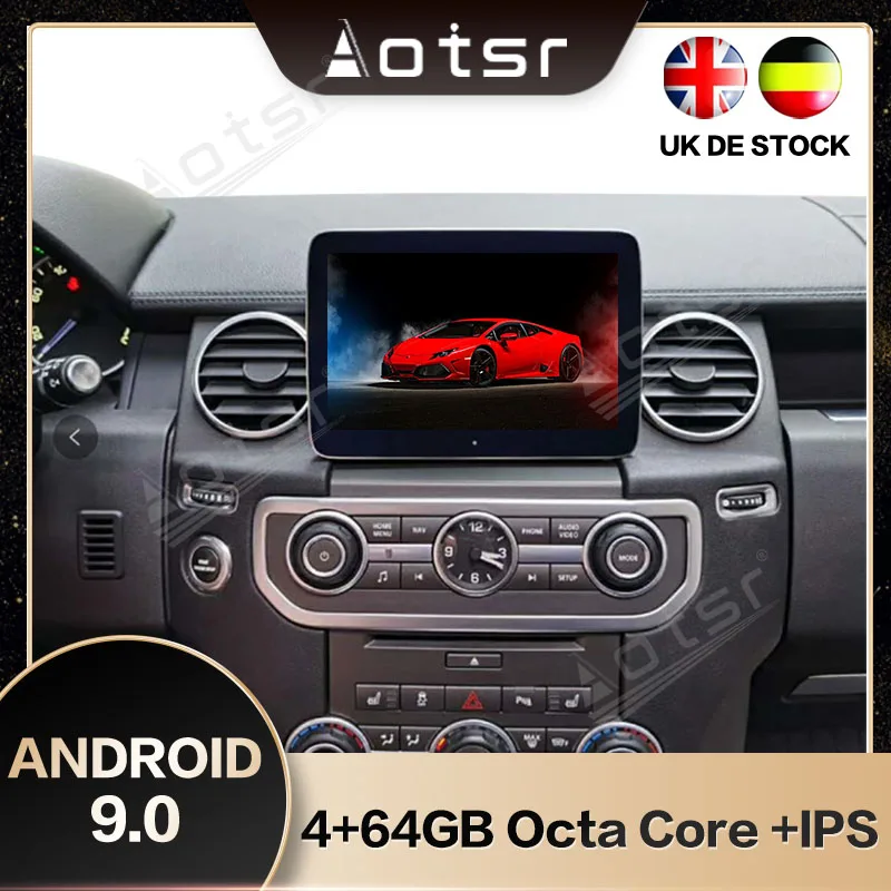 AOTSR Восьмиядерный Android 9 0 смартфон для Land Rover Discovery 4 экран Мультимедиа быстрая