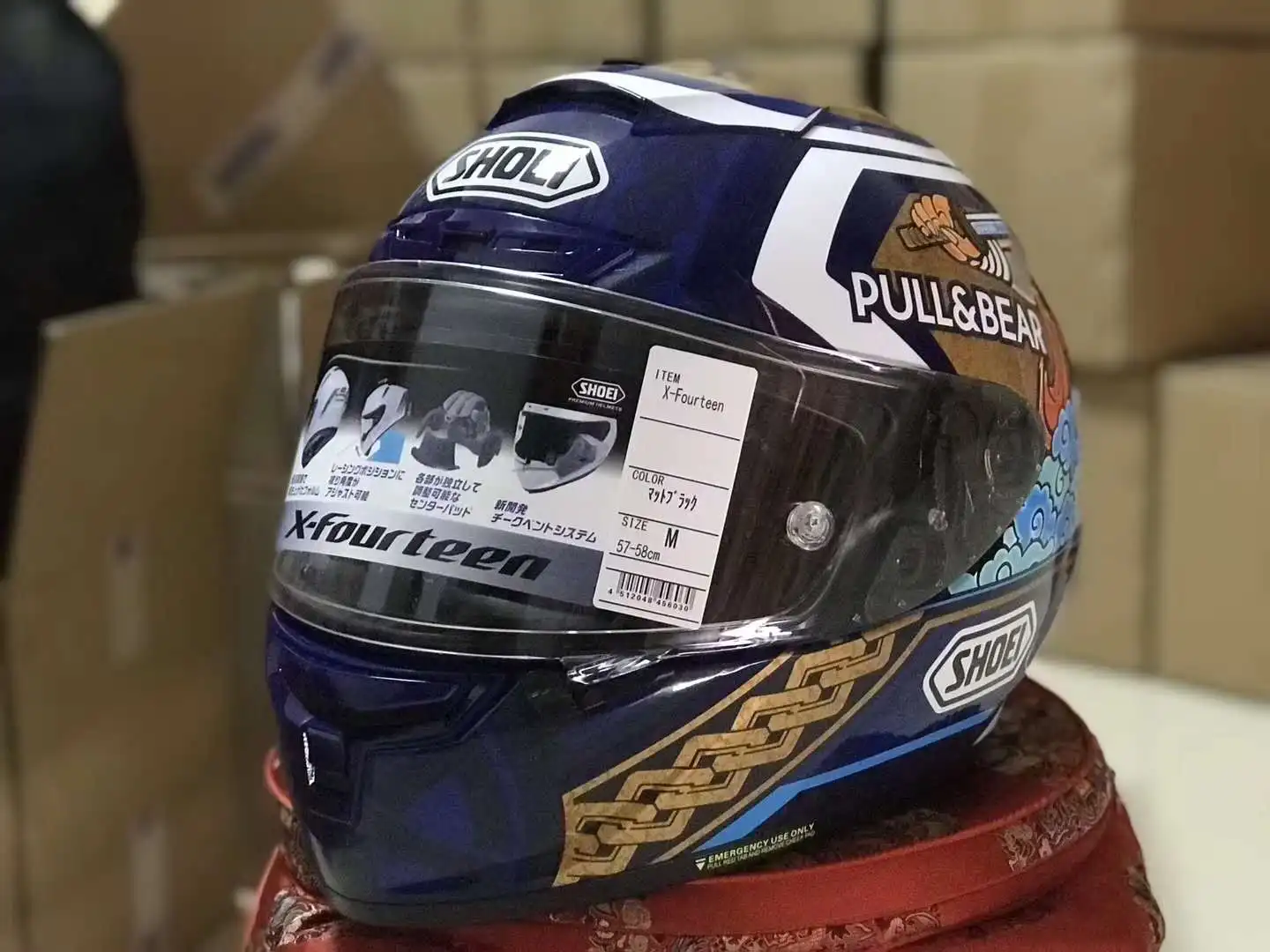 

Motorcycle helmet X14 Marquez Motegi 3 lucky cat anti-fog visor Riding Motocross Racing Motobike Helmet