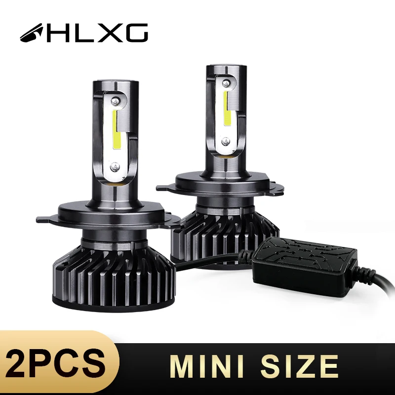 Светодиодная лампа HLXG h7 H4 4300K 5000K 6500K H11 H8 H9 60 Вт 9006 лм 9005 HB4 HB3 9006|Передние LED-фары для