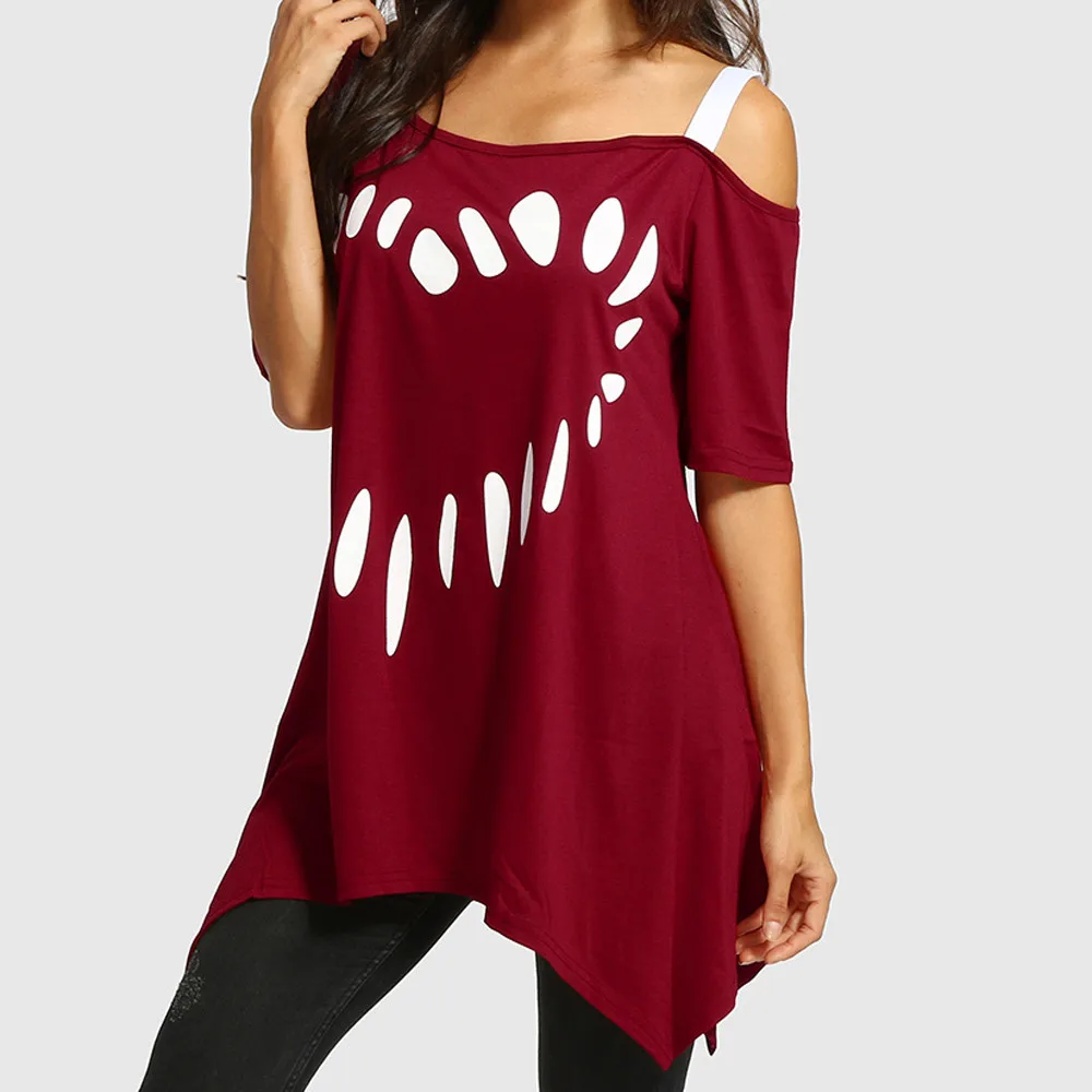 Женская блузка с принтом Love Повседневная рубашка большого размера коротким