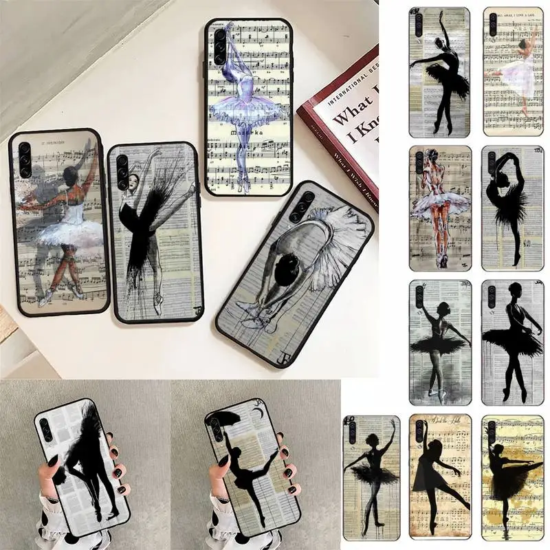 

Graceful Ballerina Dance Phone Case For Samsung Galaxy A30 A20 S20 A50S A30S A71 A10S A6 plus Fundas Coque