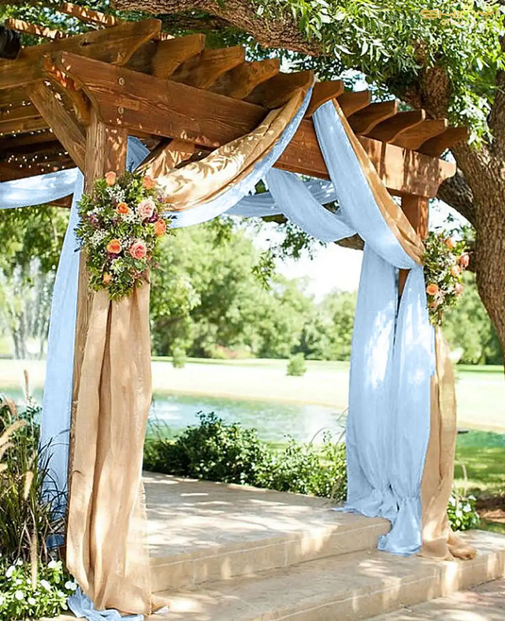 Шифоновый фон 29x78 дюймов шифоновая прозрачная занавеска Роскошная оконная для