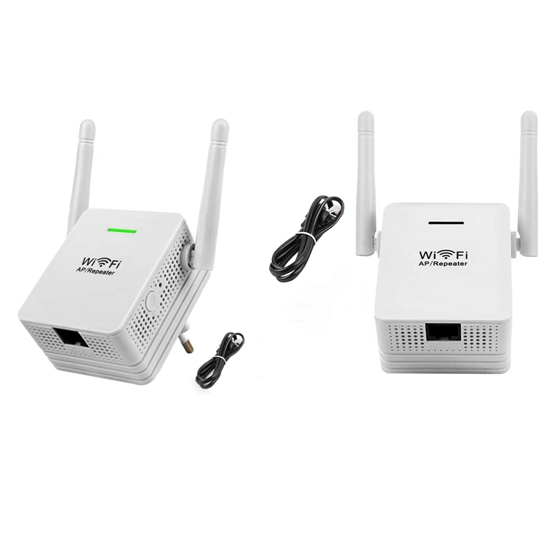 

WiFi Repeater 300Mbps Wireless-N Range Signal Booster Network Router 2 Antenna Amplifier Network Extender