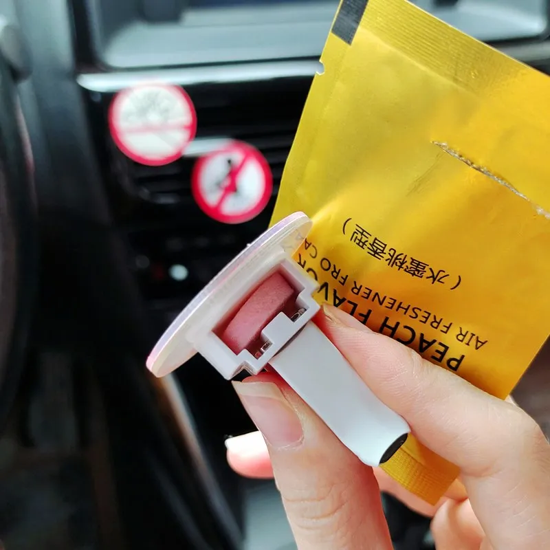 

Creativity Funny No Fart Car Perfume Air Vent Clip Personality Round Card Car Accessories Interior No Breast Touching Freshener