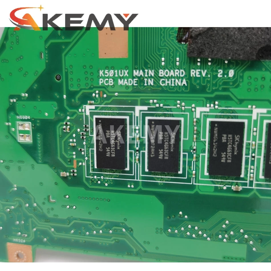 Akmey K501UXM материнская плата для ноутбука For Asus K501UW K501UQ GTX950M/4GB /I7-6500 CPU/4G-RAM/ DDR4 |