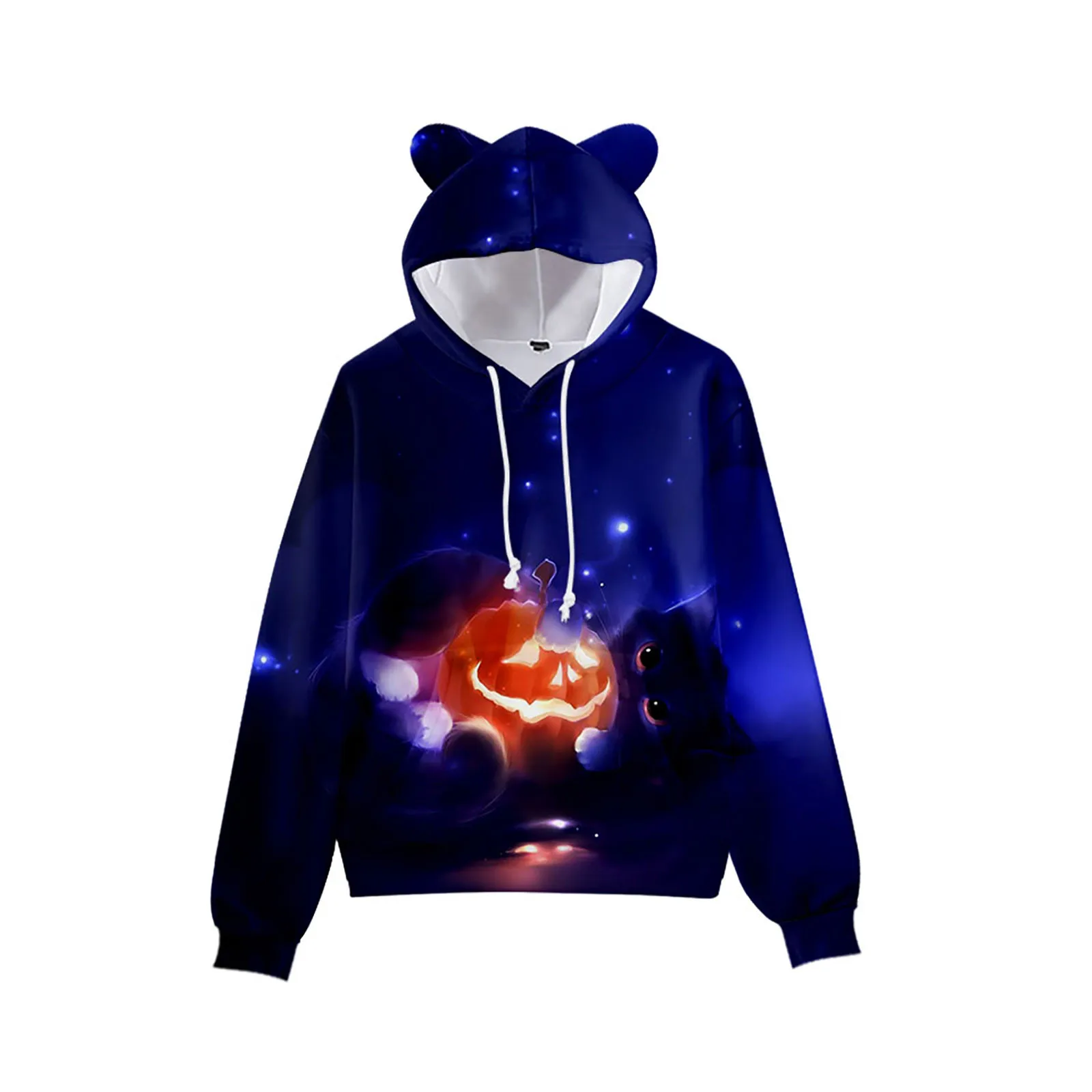 

Women's Halloween 3D Fleece Adult Men's And Women's Hooded SweaterHooded Sweater Kwaii Streetwear