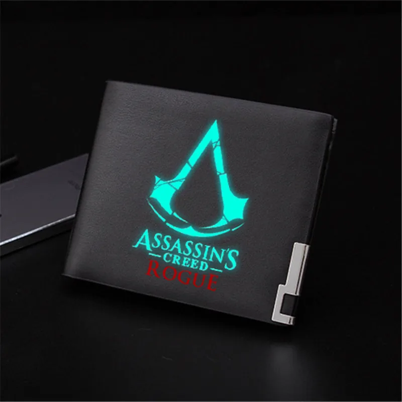 Новое поступление, кошелек для игры Assassins, черная светящаяся Сумочка унисекс, подарок для подростков, Модный стильный мужской кошелек из искусственной кожи - Color: Style5-S-Luminous