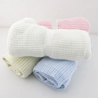 baby blanket cotton super soft kids month blankets newborn swaddle infant wrap bath towel girl boy stroller cover inbakeren