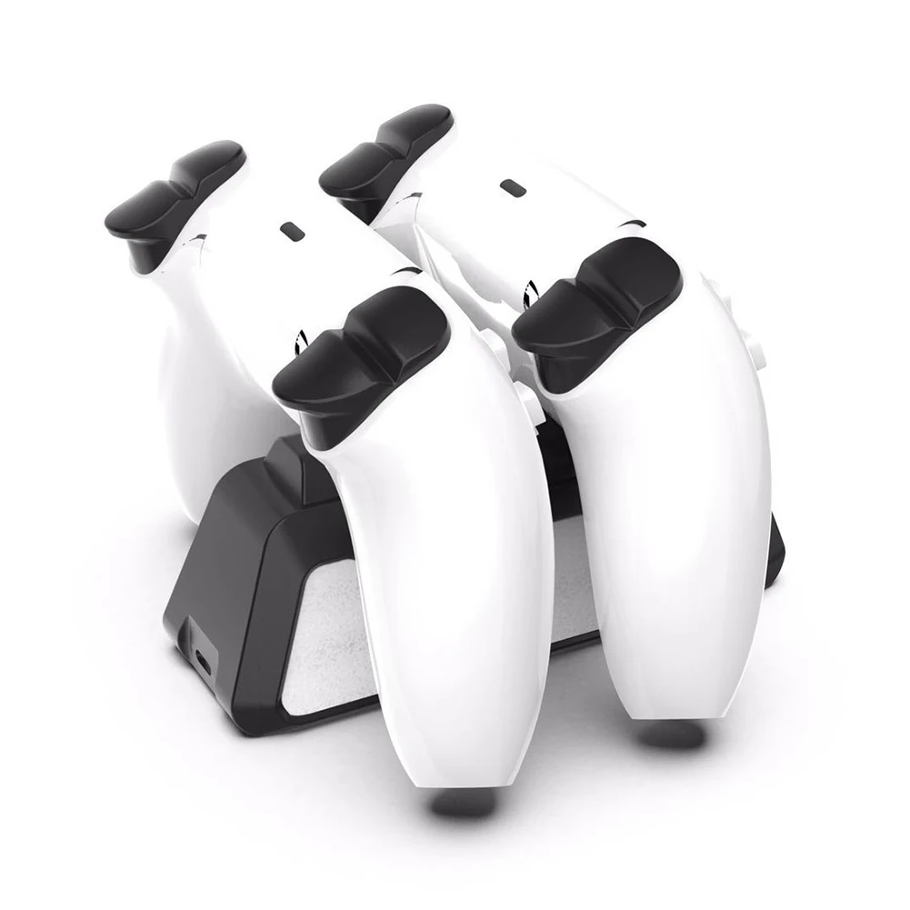 

LED Controller Charger Dual Fast Charger for DualSense Charging Cradle Type-C Charger Dock Station for PS5 Wireless Controller