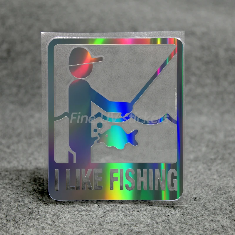 Мне нравятся вырезанные наклейки для рыбалки. Водонепроницаемые автомобилей