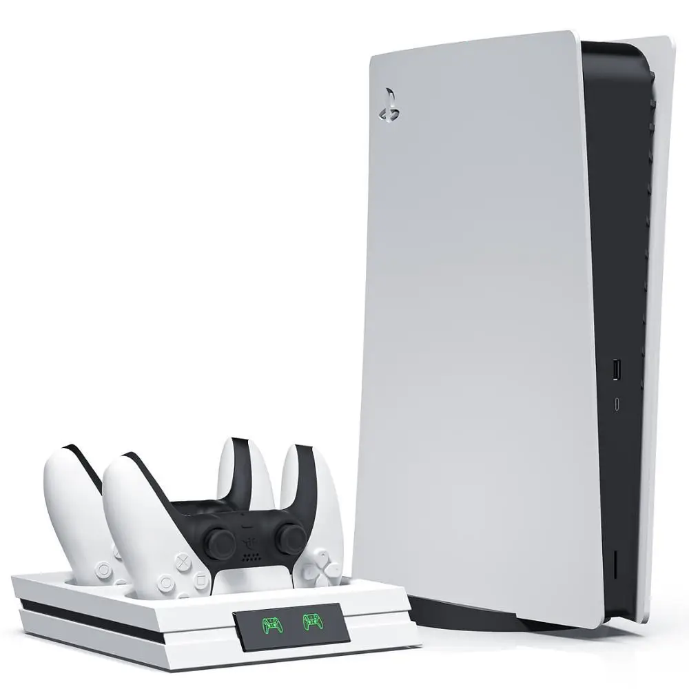 

PS5 Controller Charger LED Dual USB Type-C Charging Dock Station Charging Stand for Playstation 5 Wireless Gamepad