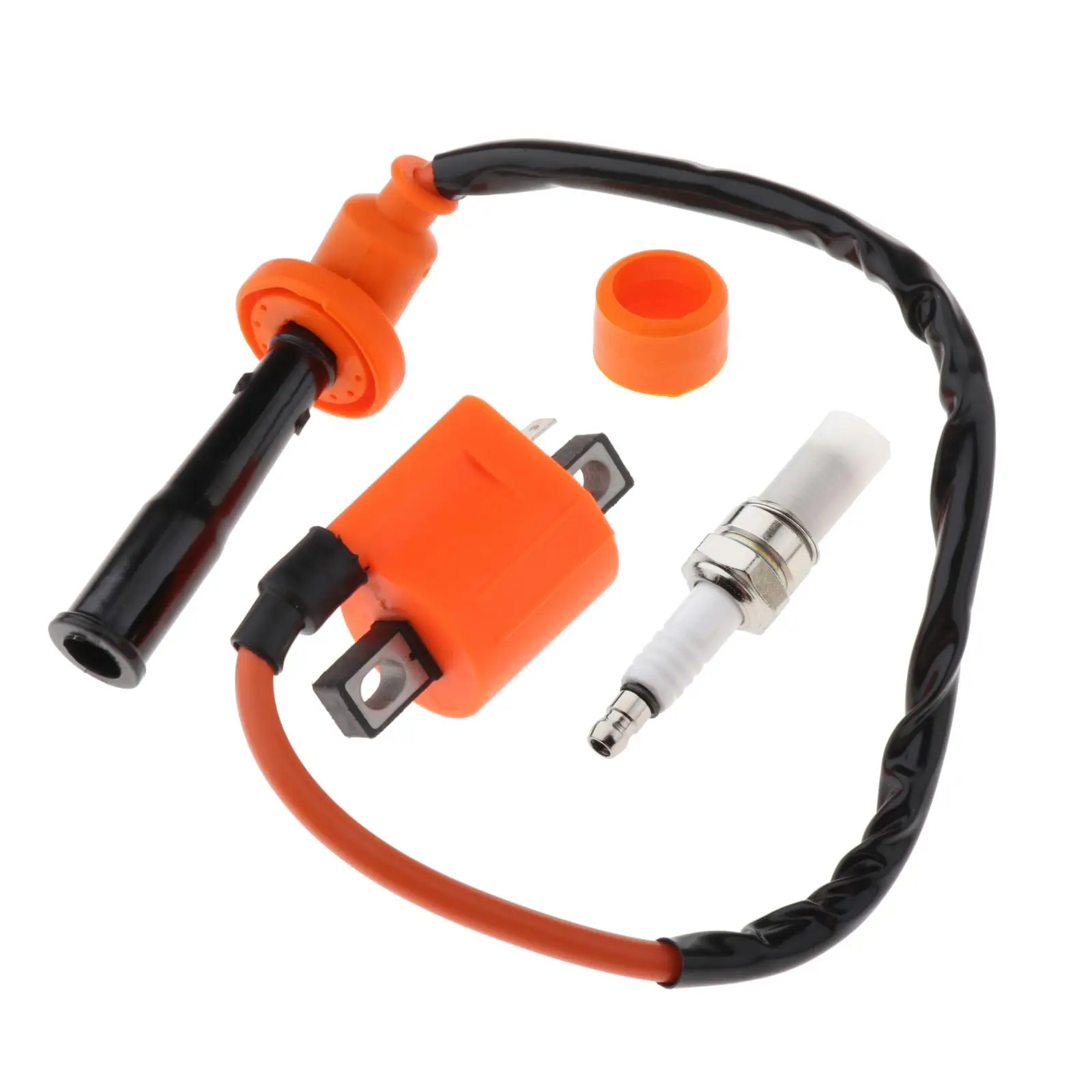 

Ignition Coil and Spark Plug,Fit for Suzuki LTZ400 Quadsport 2003-2013,Replace 33410-09F00-Orange