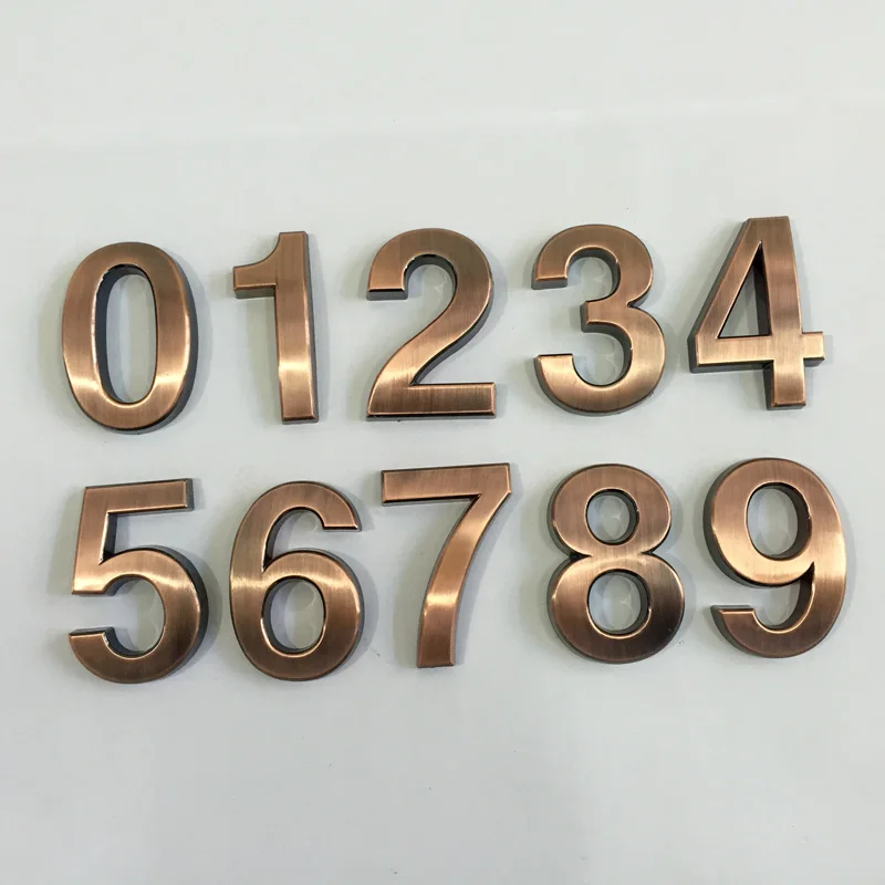 Новинка 1 шт. 0 9 Пластиковые Таблички размером 70*48*8 мм|plastic plaque|sign platehouse address plaques |