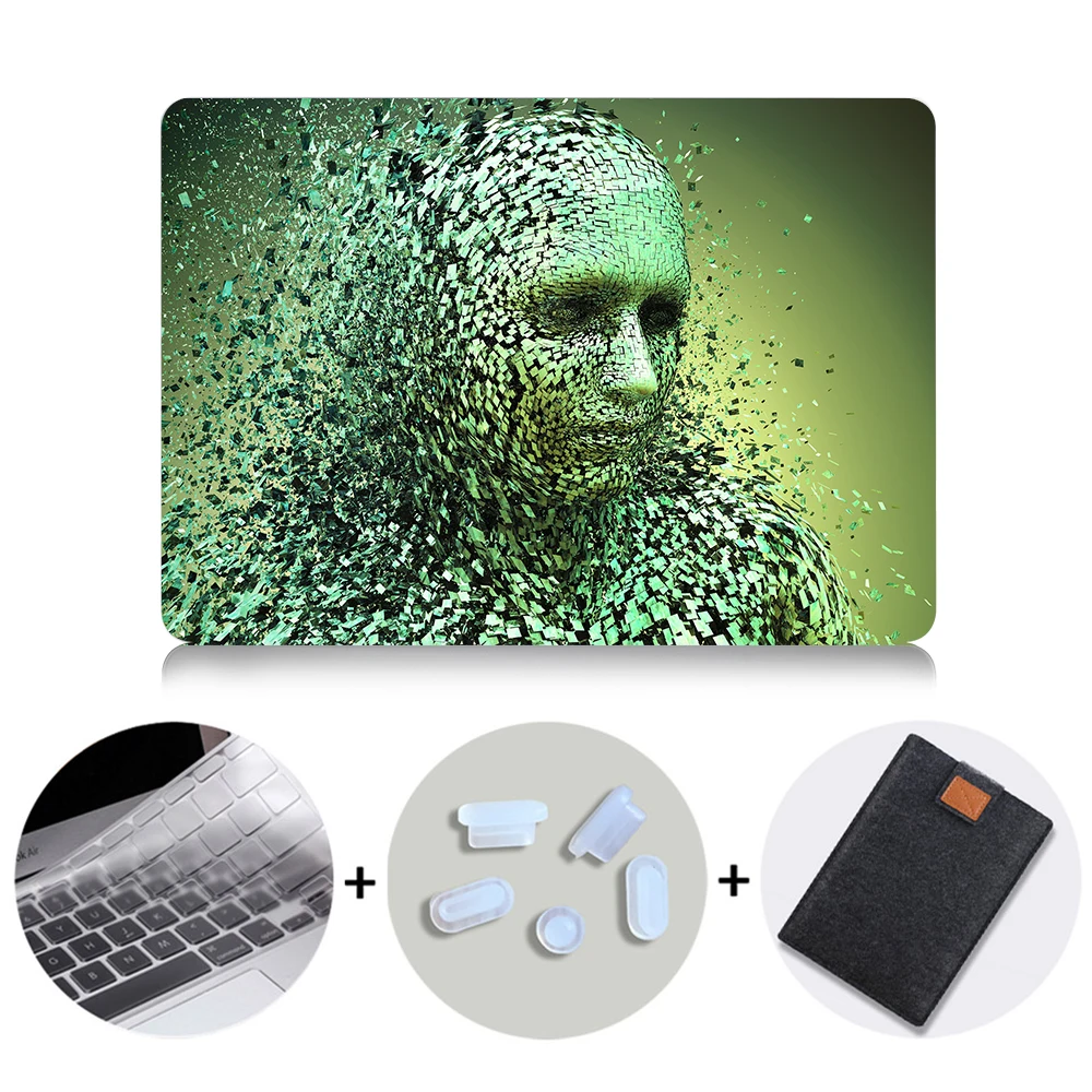 MTT для Apple Macbook Air Pro retina 11 12 13 15 дюймов чехол для ноутбука с сенсорной панелью ПК Жесткий Чехол таинственный хакер чехол для ноутбука - Цвет: MB10