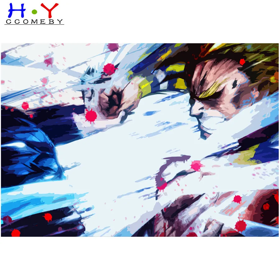 DIY Алмазная Картина Вышивка крестом мультфильм японское аниме мой герой