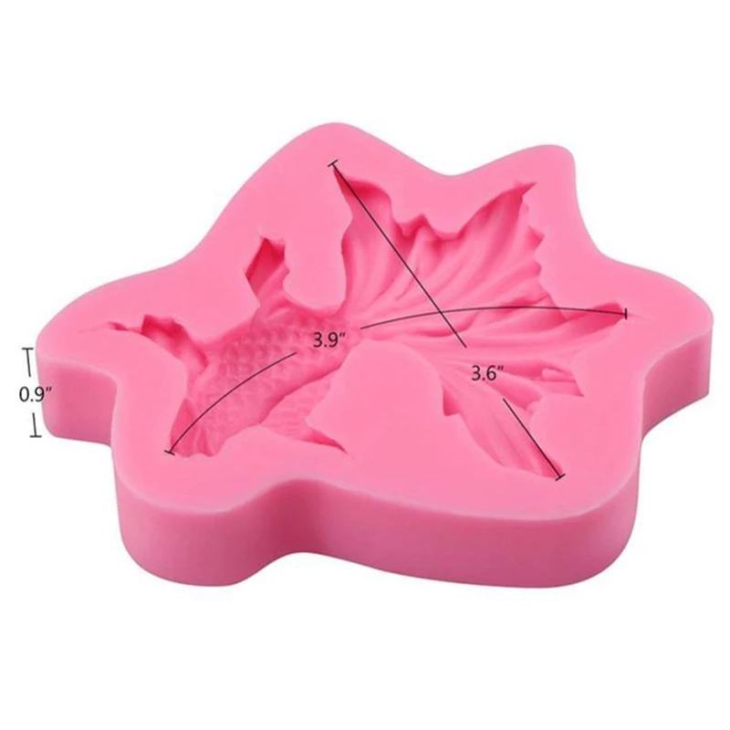 1 шт. 3D Мыло Форма Золотая Рыба Реалистичная силиконовая форма Diy карпа d