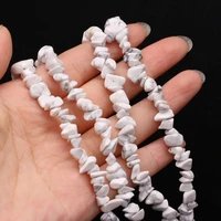 40cm natural white turquoises beaded irregular gravel agates loose stone beads for jewelry making diy necklace bracelet 5 8mm
