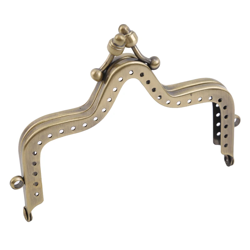 Золотой серебряный цвет металлический кошелек рамка ручная работа ткань сделай