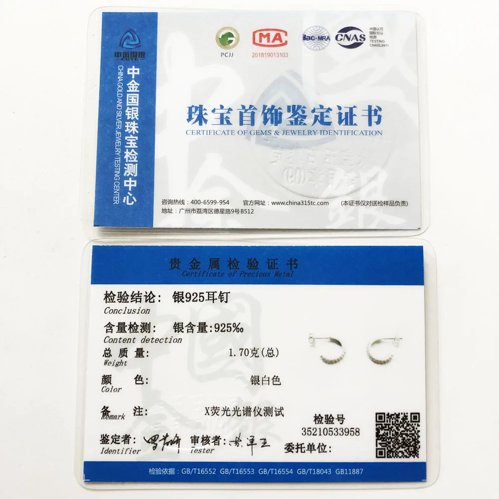 

White CZ Hinged Hoop Earrings ,Europe Style Glam Fashion Good Jewerly For Women Girl,2018 Autumn Gift In 925 Sterling Silver