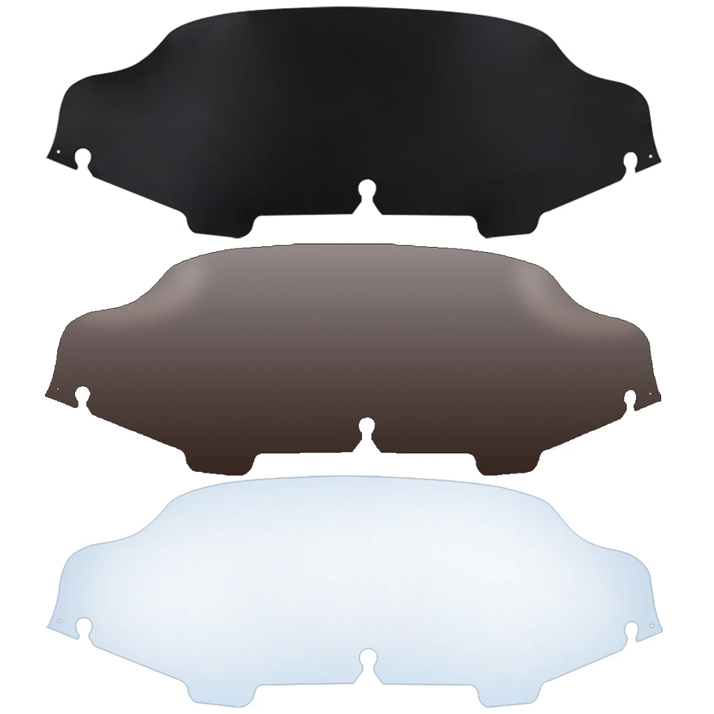 Дымчатое/черное/прозрачное ветровое стекло для мотоцикла 6 дюймов обтекатель