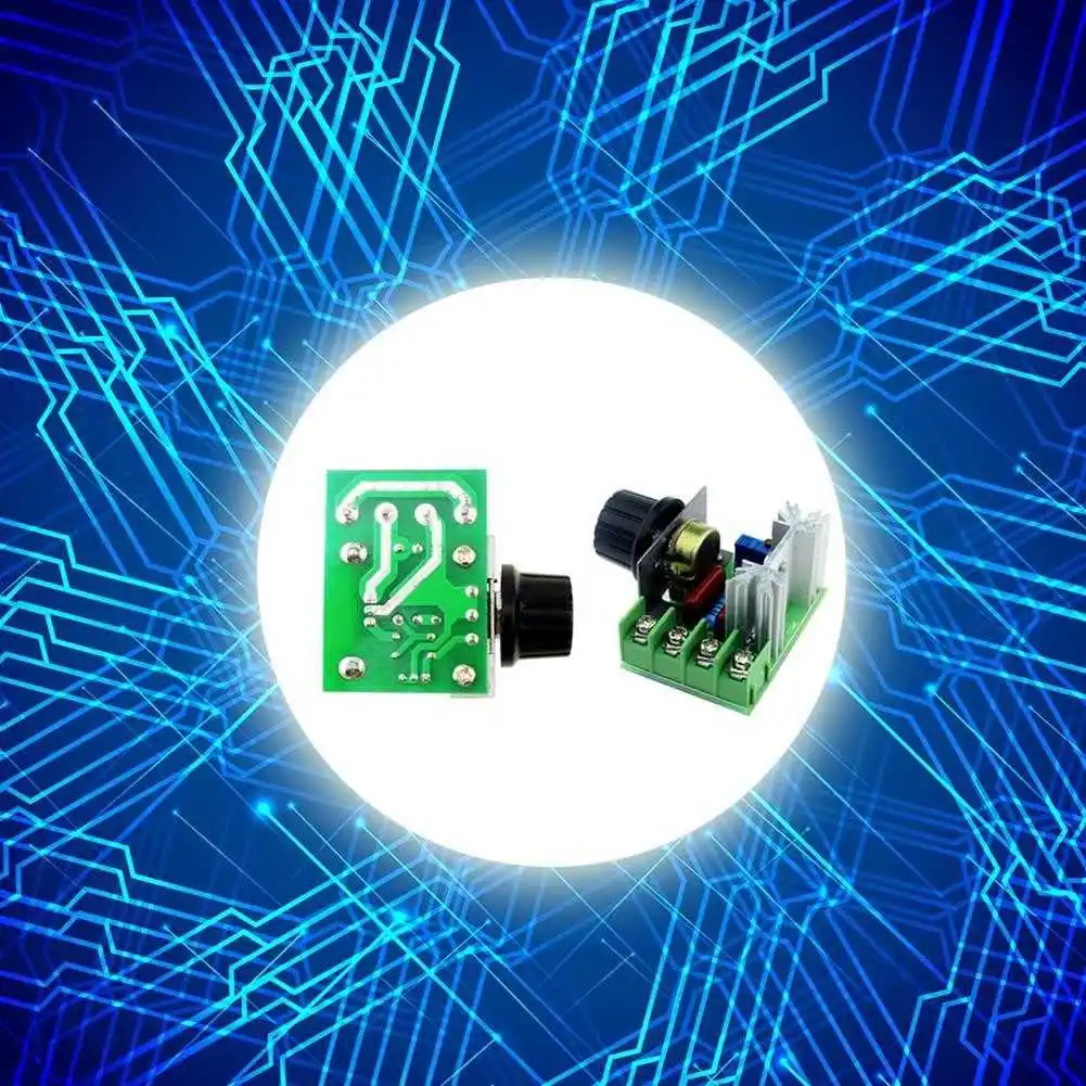 Регулятор напряжения 2000 Вт переменного тока 220 В регулятор скорости двигателя