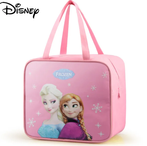 

Disney Frozen Student Portable Cartoon Aluminum Foil Insulated Lunch Box Hiking Trip Lady Large Capacity Portable Picnic Bag