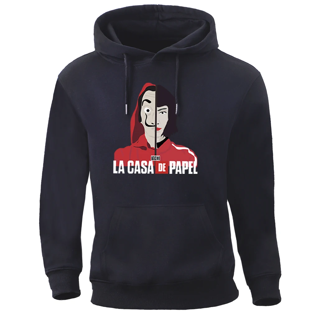 

movie Lon La casa de papel tokio Sweatshirt Men Crewneck Pullover brand hoodies wniter autumn Fleece Warm Tracksuits streetwear