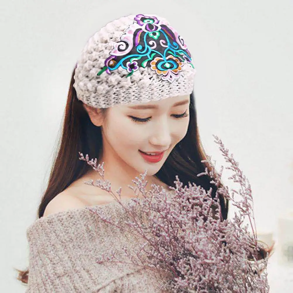

Fashion Head-wrap Warm All-match Head Decor Retro Women Headband for Dating