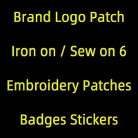luxury brand logo small embroidered patches for clothes appliques diy iron on letters patch stripes for jeans sticker on clothes
