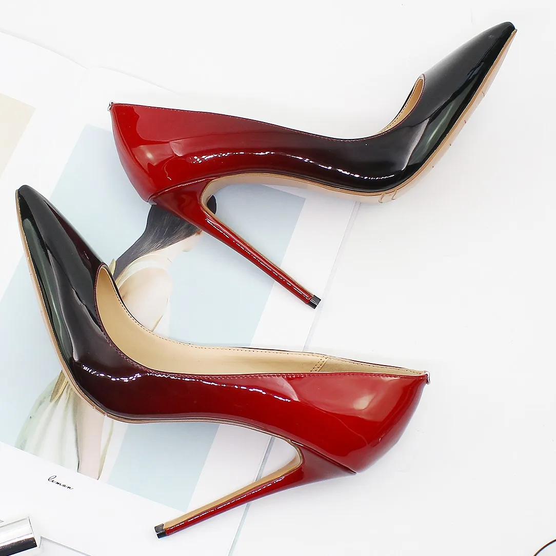 Женские туфли лодочки из лакированной кожи на высоком каблуке 12 см|Женские туфли|