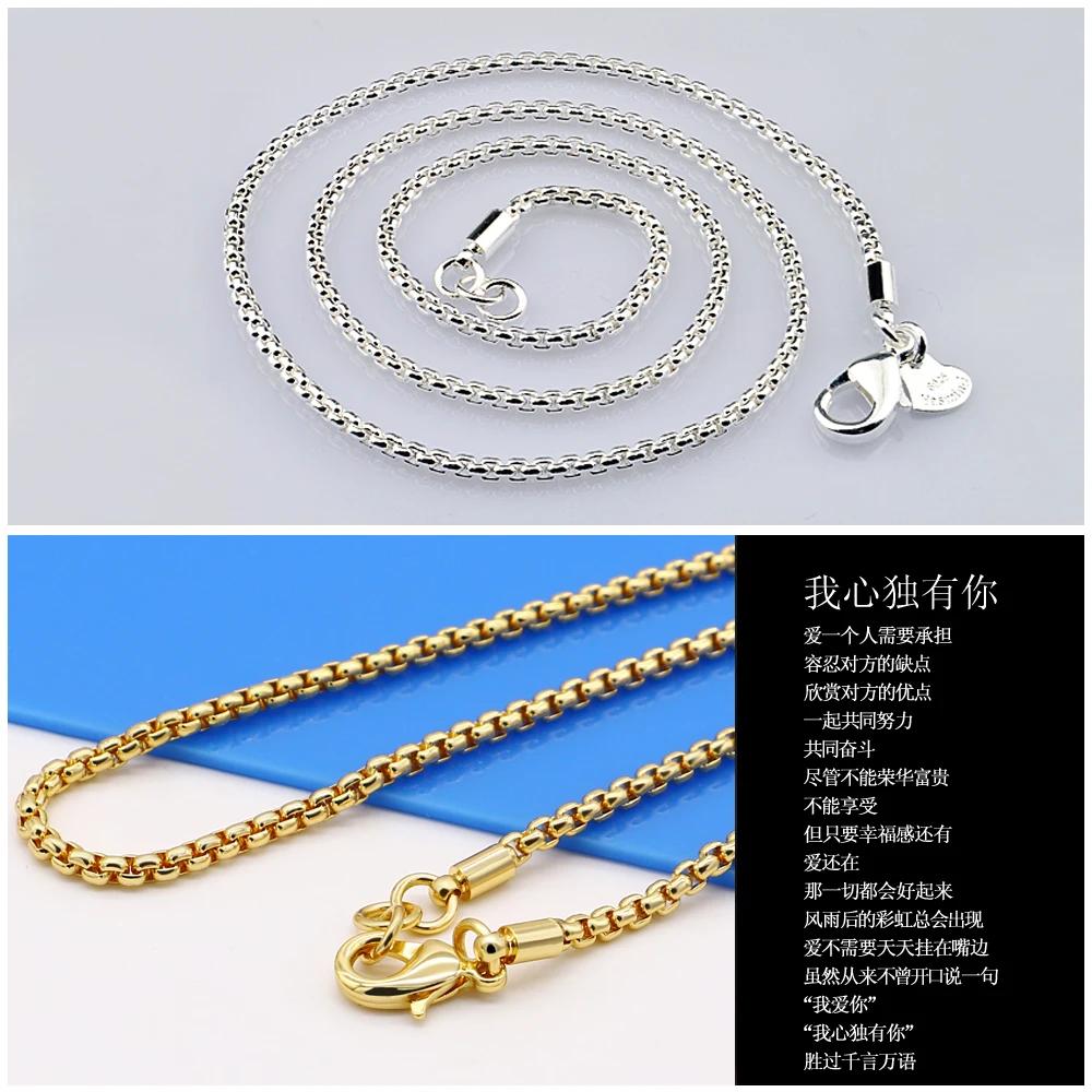 Новое поступление 925 ювелирных изделий. Ожерелье из стерлингового серебра пробы