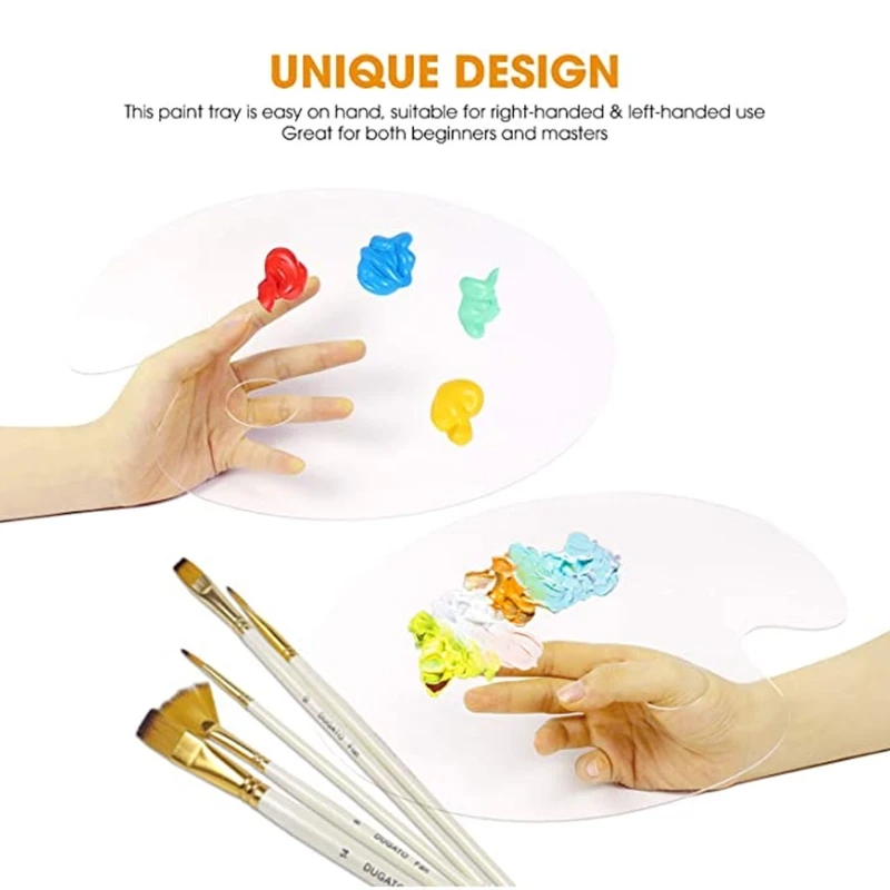 

Handmade Paint Palette Resin Casting Mold 10 x 8 Inches Oval shape Art Palette Resin Mold DIY Art Craft Painting Molds
