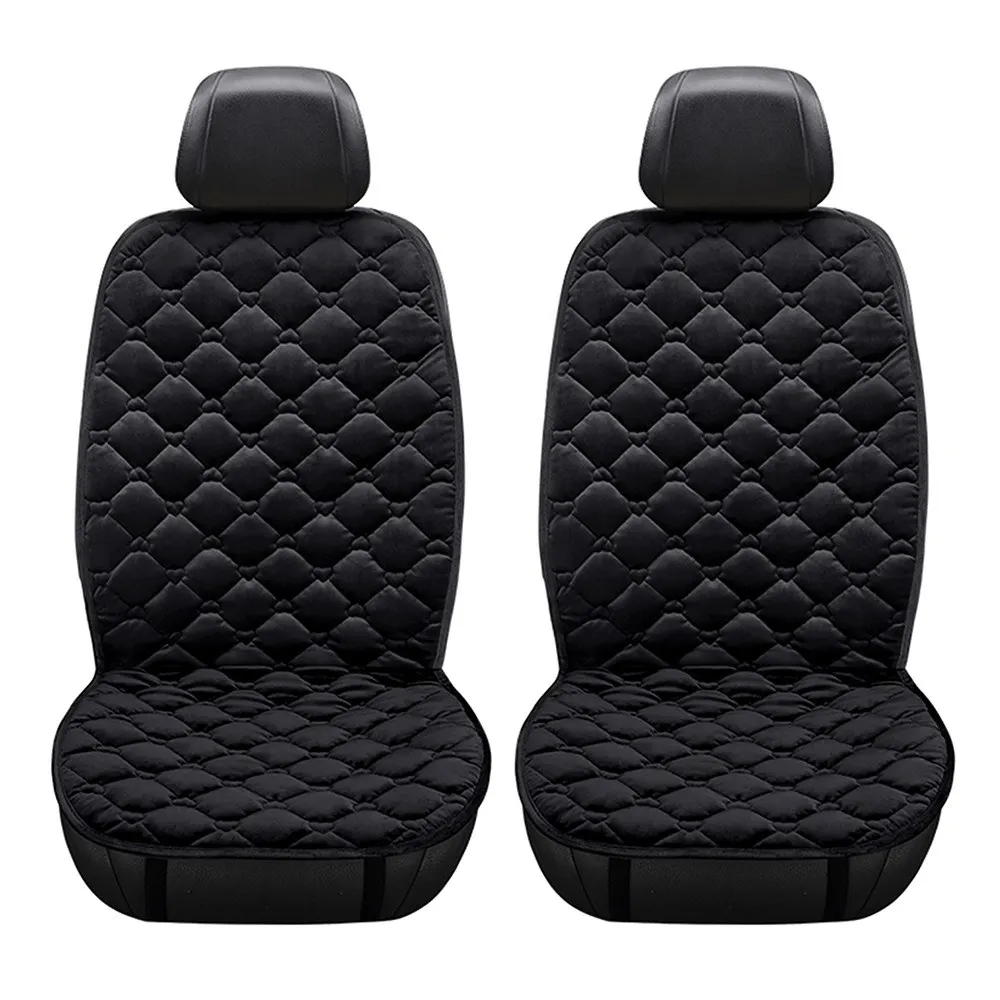 

2PCS 2in1 12V Car Front Seat Heating Cover Pad with Intelligent Temperature Controller Winter Heater Velvet