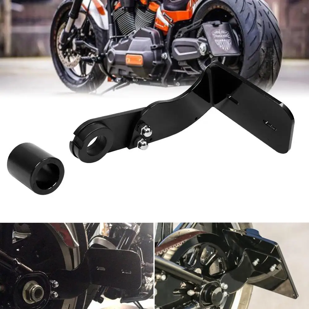 Черный модифицированный кронштейн для номерного знака с боковым креплением