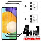 Защитная пленка 4 в 1 для объектива камеры Samsung galaxy A52, A52, A52, закаленное стекло с полным покрытием для Samsung A 52, 32, 72, 42, 12, 21, 21S