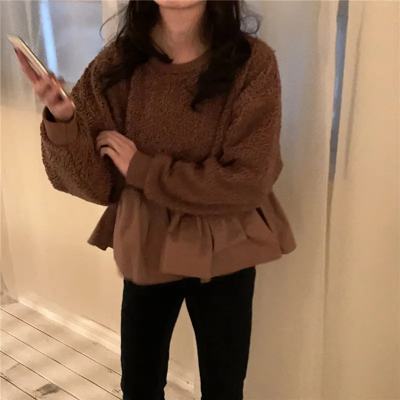 Alien Kitty 2020 теплый милый свежий лоскутный мягкий Свободный Повседневный пуловер из