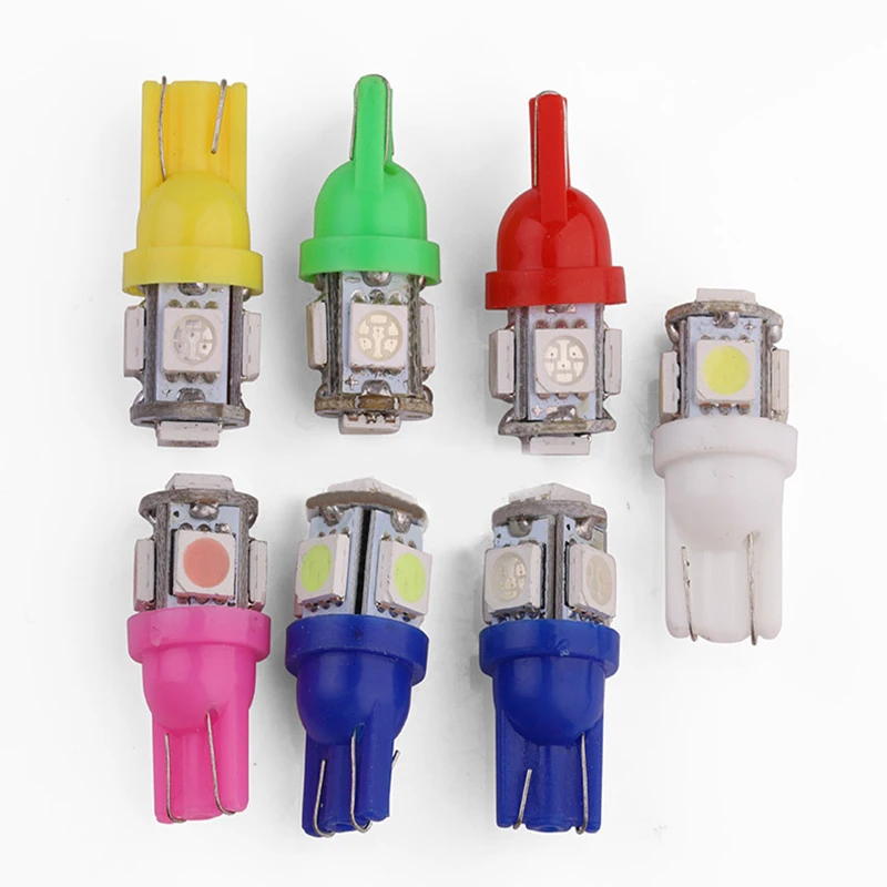 10 шт. T10 W5W 5050 5SMD Автомобильный светодиодный Клин светильник AC/DC 12V распродажа